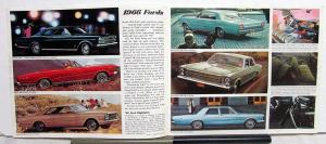 1966 Ford Sales Brochure Full Size Fairlane Falcon Mustang Thunderbird Wagons