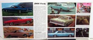 1966 Ford Sales Brochure Full Size Fairlane Falcon Mustang Thunderbird Revised