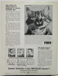 1966 Ford Customer Relations News Bulletin Vol 3 No 2 Auto Show Issue