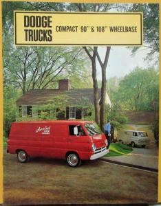 1968 Dodge Truck Compact Wagons A100 and A108 Sales Brochure Original