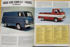 1968 Dodge Truck Compact Wagons A100 and A108 Sales Brochure Original