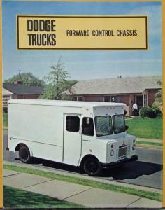 1968 Dodge Truck Forward Control Chassis P Models Sales Folder Original