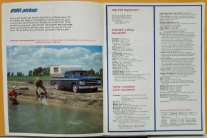 1968 Dodge Trucks Pickup Camper Motor Home Sales Brochure Original