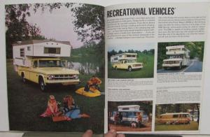 1969 Dodge Light Duty Trucks Full Line Sales Brochure Pickup Van Power Wagons