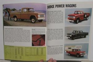 1969 Dodge Light Duty Trucks Full Line Sales Brochure Pickup Van Power Wagons