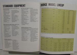 1969 Dodge Light Duty Trucks Full Line Sales Brochure Pickup Van Power Wagons