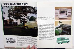 1969 Dodge Light Duty Trucks Full Line Sales Brochure Pickup Van Power Wagons