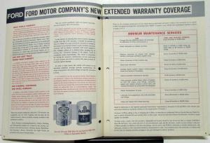 1966 November Ford Shop Tips Vol 5 No 3 New Extended Warranty Coverage and Maint