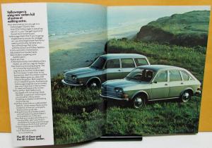 1971 VW 411 Wagon Squareback Type 3 Bus Campmobile Ghia Beetle Sales Brochure