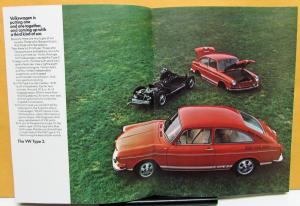 1971 VW 411 Wagon Squareback Type 3 Bus Campmobile Ghia Beetle Sales Brochure