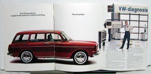 1970 Volkswagen Dealer Sales Brochure VW Squareback Sedan Features Options Large