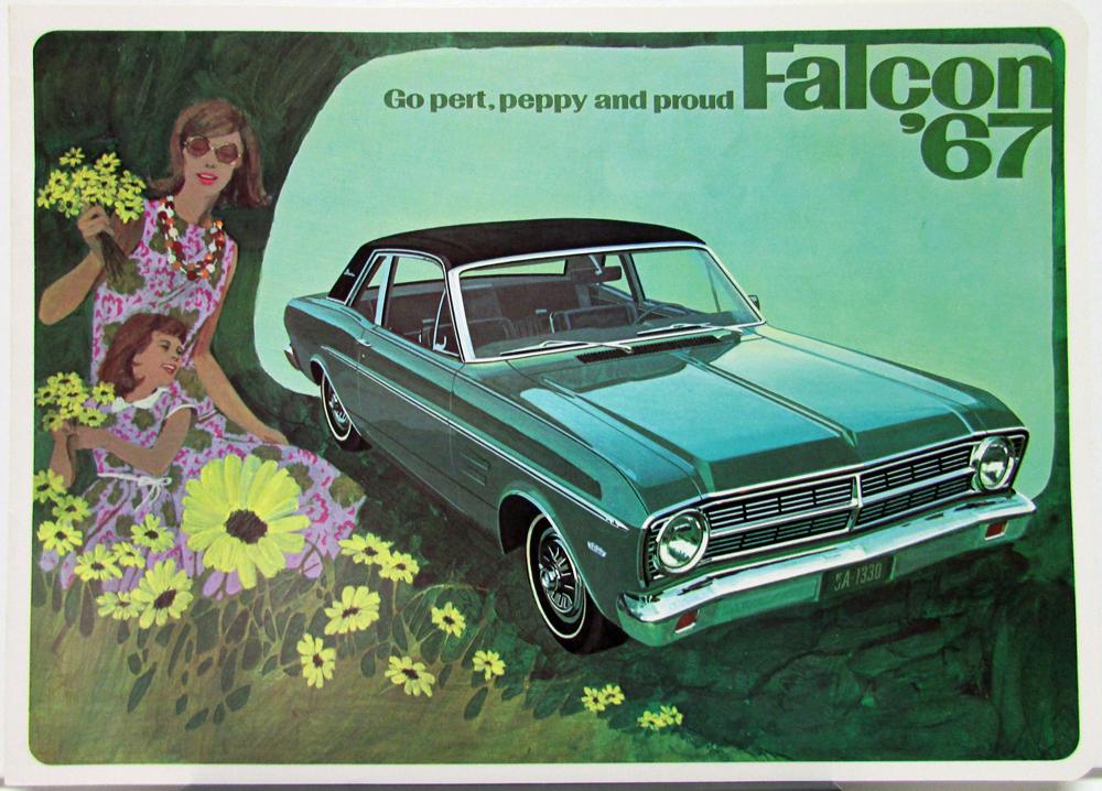 1967 Ford Falcon Sales Brochure Furtura Sports and Club Coupes 4 Dr Sedan Wagon