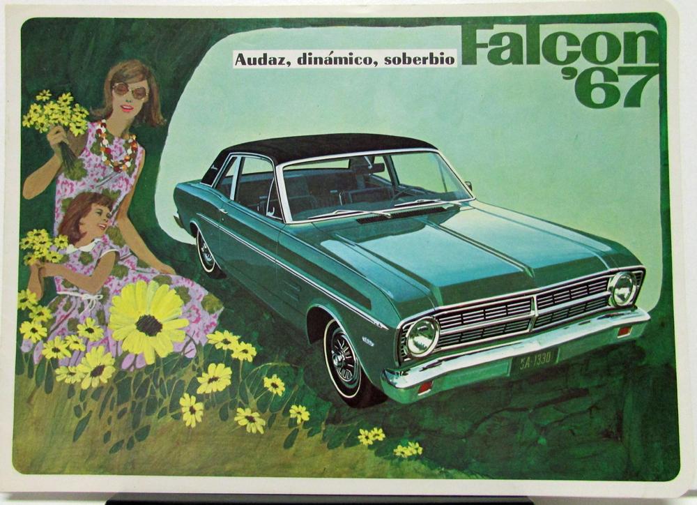1967 Ford Falcon Sales Brochure Furtura Sports Club Coupes Sedan Wagon Spanish