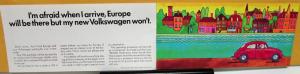 1969 Volkswagen Dealer Sales Brochure European Travel W/VW & How To Ship Home