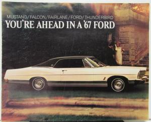 1967 Ford Full Line Sales Brochure Mustang Falcon Fairlane Full Size Thunderbird