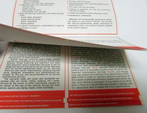1968 Ford Passenger Car Warranty Facts Booklet