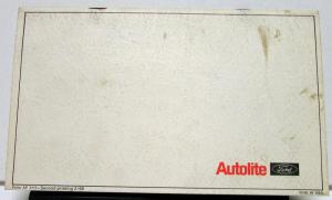 1968 Ford Passenger Car Warranty Facts Booklet