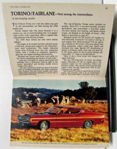 1968 Ford Times October 30 Page Special Report The 1969 Line