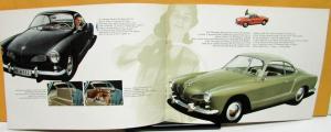 1960 Volkswagen Dealer Sales Brochure VW Karmann Ghia Cabriolet Convertible