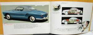 1960 Volkswagen Dealer Sales Brochure VW Karmann Ghia Cabriolet Convertible