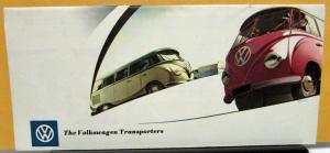 1957 Volkswagen Dealer Sales Brochure VW Transporter Bus Station Wagon Rare
