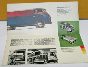 1957 Volkswagen Dealer Sales Brochure VW Transporter Bus Station Wagon Rare
