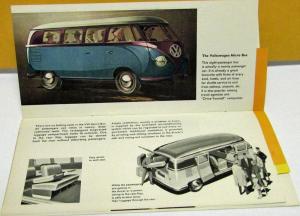 1957 Volkswagen Dealer Sales Brochure VW Transporter Bus Station Wagon Rare