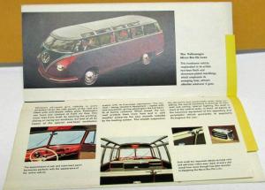 1957 Volkswagen Dealer Sales Brochure VW Transporter Bus Station Wagon Rare