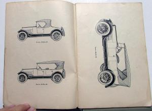 1922 Buick Six Cylinder Series Owners Manual Reference Book Original Care & Op