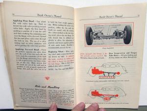 1947 Buick Series 40 Special 50 Super 70 Roadmaster Owners Manual Orig W/Letter