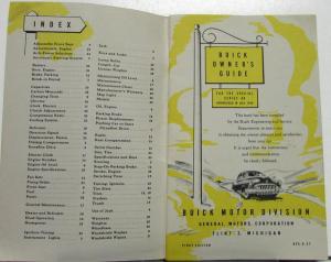 1949 Buick Series 40 Special Owners Manual Guide Original