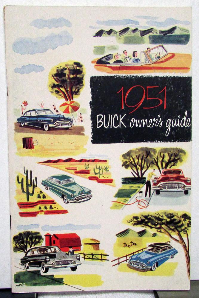 1951 Buick Series 40 Special 50 Super 70 Roadmaster Owners Manual Guide Original