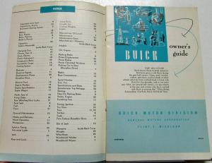 1954 Buick 40 Special 50 Super 60 Century 70 Roadmaster Owners Manual Guide Orig