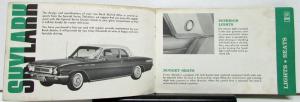 1961 Buick Skylark Owners Manual Guide Supplement To Special Series OM Original