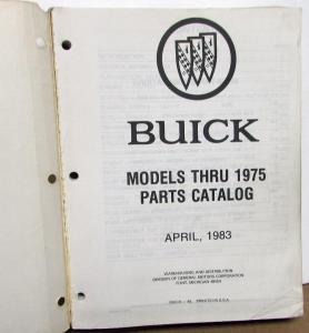 1968 1969 1970 1971 1972 1975 Buick Dealer Parts Book Manual GS Riviera