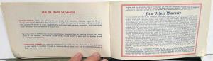 1964 Buick Owners Protection Plan Booklet Service Warranty Original