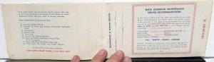 1964 Buick Owners Protection Plan Booklet Service Warranty Original