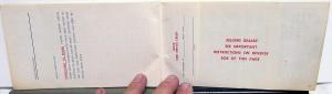 1964 Buick Owners Protection Plan Booklet Service Warranty Original