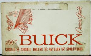 1965 Buick Special Deluxe Skylark Sportwagon Owners Manual Guide Original