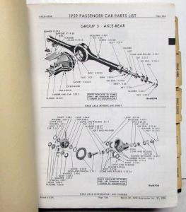 1959 Chrysler Plymouth Dodge DeSoto Imperial Dealer Mopar Parts Book Car Orig