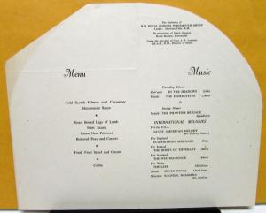 1967 Rolls-Royce & Bentley Dinner Goodwood International Pageant Table Card Rare