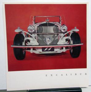 1966 Excalibur SS Automobiles Dealer Sales Brochure Phaeton SportsCar Original