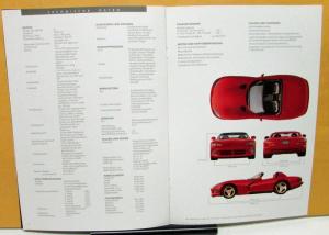 1995 Chrysler Viper Foreign Dealer Sales Brochure German Text Market V10 Rare