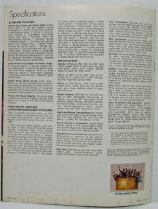 1969 Ford Falcon Sales Brochure Futura