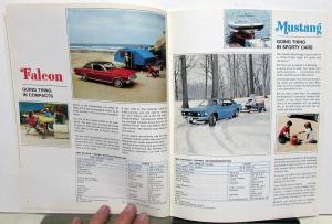1969 Ford RV Brochure Cars & Trucks Pickup Ranchero Van TBird Mustang Camper