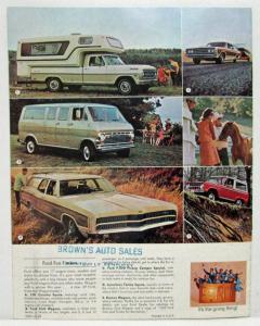 1969 Ford Wagons Sales Brochure Full Line Torino Fairlane Falcon Club Bronco