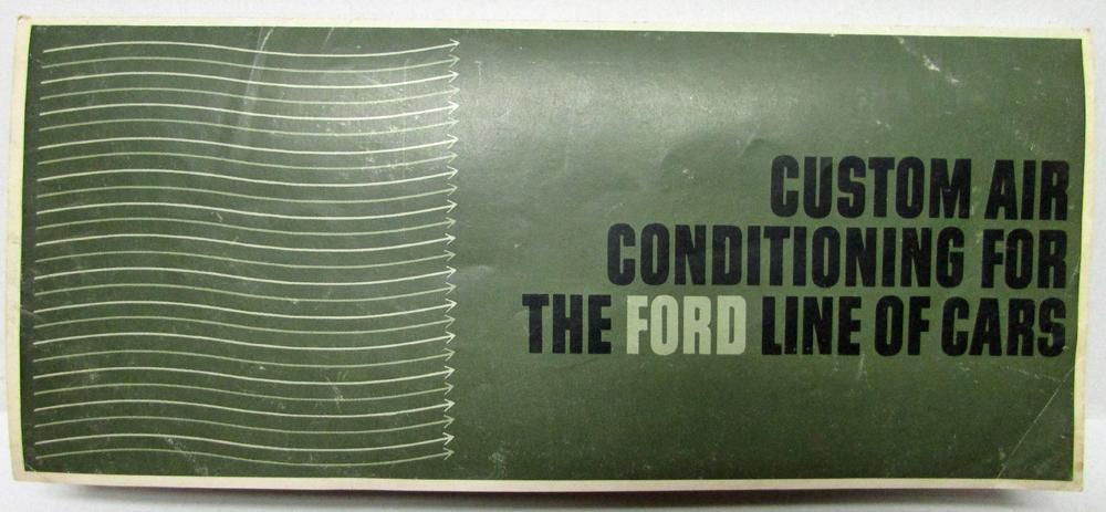 1965-1969 Ford Mark IV Custom Air Conditioning Sales Brochure/Leaflet