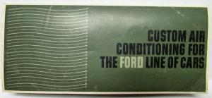 1965-1969 Ford Mark IV Custom Air Conditioning Sales Brochure/Leaflet