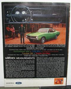 1970 Ford Maverick Sales Brochure Early Edition