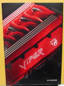 1994 Chrysler International Viper Foreign Dealer Sales Brochure German Text V10